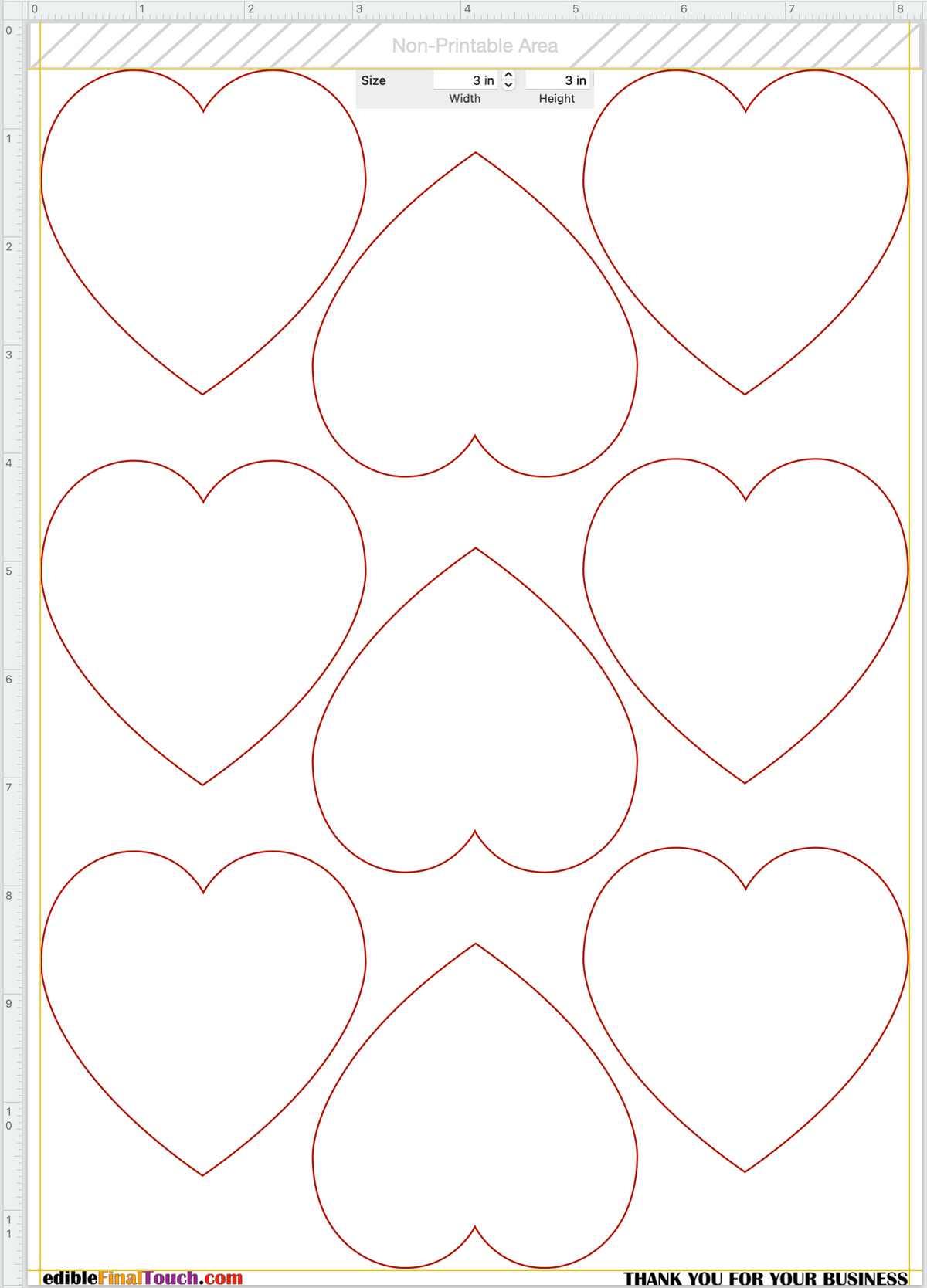 Wedding heart toppers